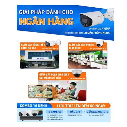 Hệ Thống Giám Sát Ngân Hàng Camera KBVISION Mới Nhất 2025 Hình Ảnh Hệ Thống Giám Sát Ngân Hàng Camera KBVISION Mới Nhất 2025