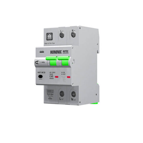 Aptomat Hunonic Notec điều khiển bật tắt từ xa qua điện thoại