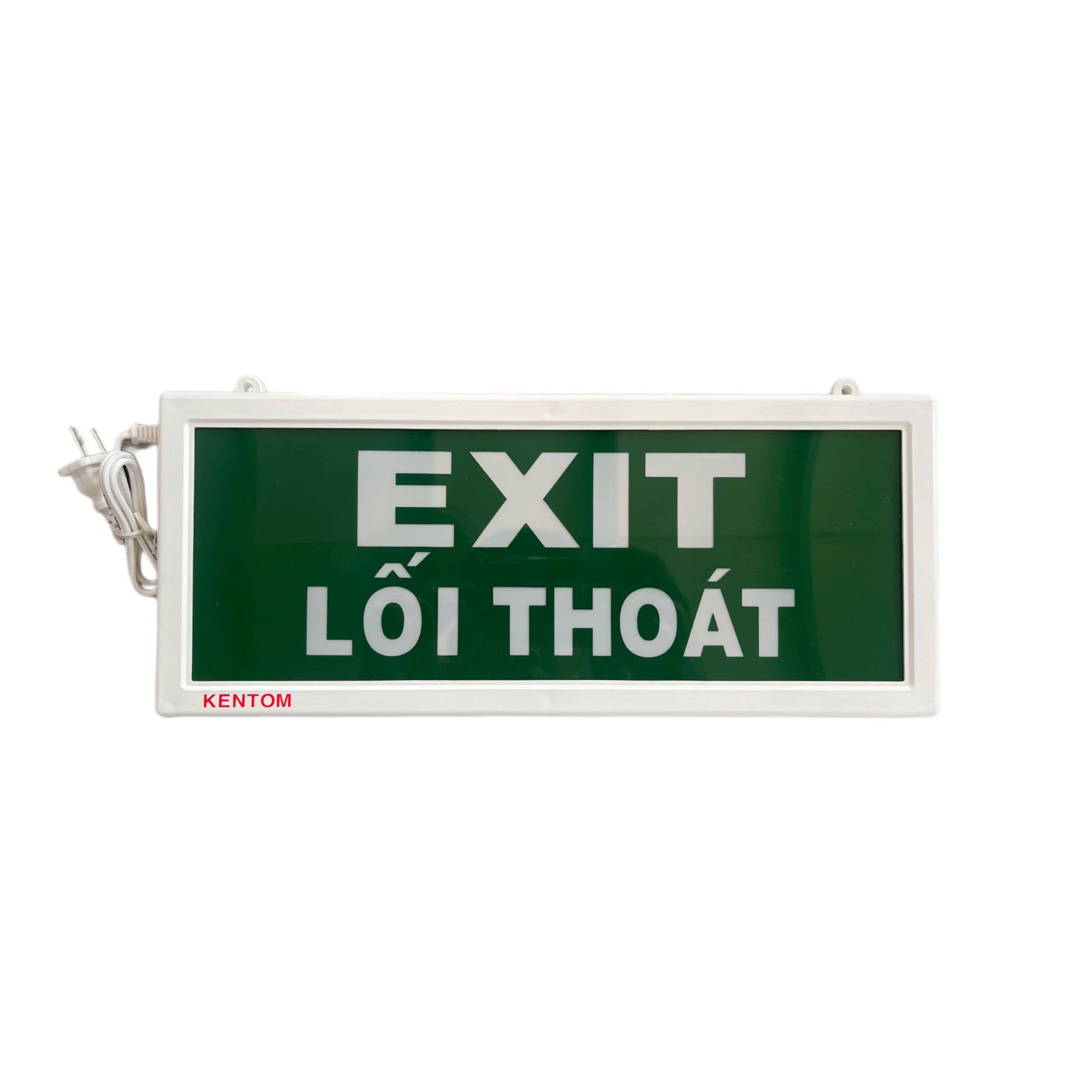 KT-120 Đèn EXIT thoát hiểm 2 mặt Kentom CHÍNH HÃNG