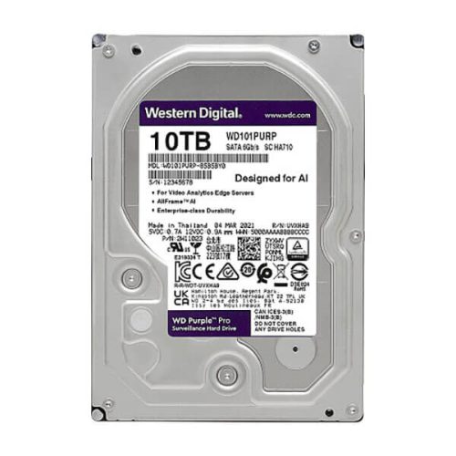Hình ảnh ổ cứng Western 10TB WD101PURP chính hãng