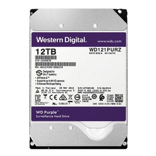Hình ảnh ổ cứng Western 12TB WD121PURP chính hãng