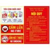 Bộ nội quy tiêu lệnh PCCC, nội quy PCCC, tiêu lệnh chữa cháy